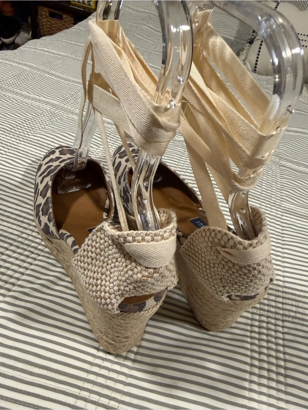 NWOT Margaux 'Ankle Wrap Espadrille Wedges' in 